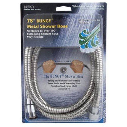 Whedon Products 78"-100" Metal-Stretch Shower Hose Af206c