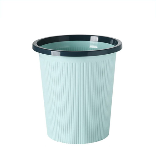 HONGFEISHANGMAO Trash Can Plastic Garbage Can Small Office Trash Can No Cover Pressing Ring Opening Garbage Bin Suitable for Bathroom Home Office Bedroom,Modern Home Garbage Container Bin
