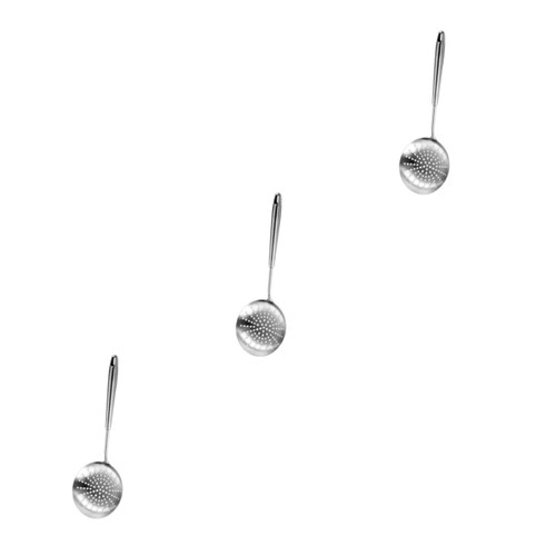 Cabilock 3pcs 304 Stainless Steel Drain Mesh Strainer Filter Hot Pot Strainer Spoon Skimmer Stainless Steel Noodle Colander Food Serving Strainer Stainless Steel Strainer Food Strainer