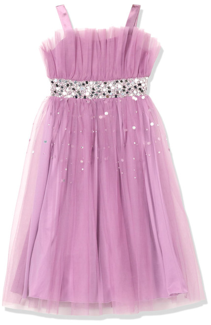 Speechless Girls' Sleeveless Maxi Tulle Party Dress, Orchid, 16