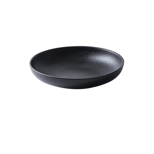 SLEEVE Dinner Plates Serving Plate Serving Tray Black Ceramic Frosted Western Dinner Plate Vegetable Plate Fruit Salad Plate Home Pasta Plate Deep Dish Serving Plate
