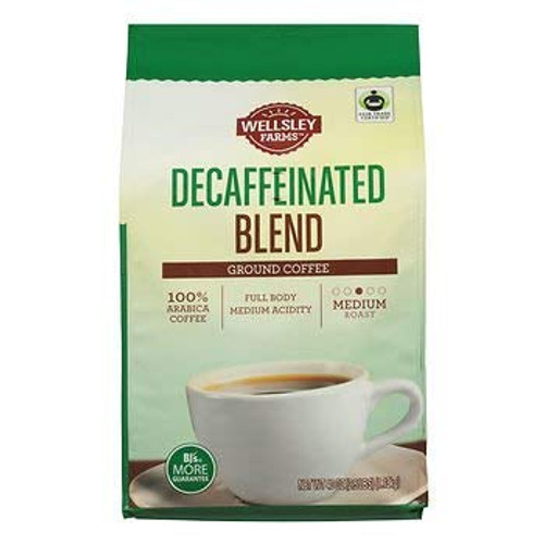 Wellsley Farms Decaffeinated Blend Ground Coffee, 40 oz. AS Wellsley Farms Decaffeinated Blend Ground Coffee, 40 oz. AS