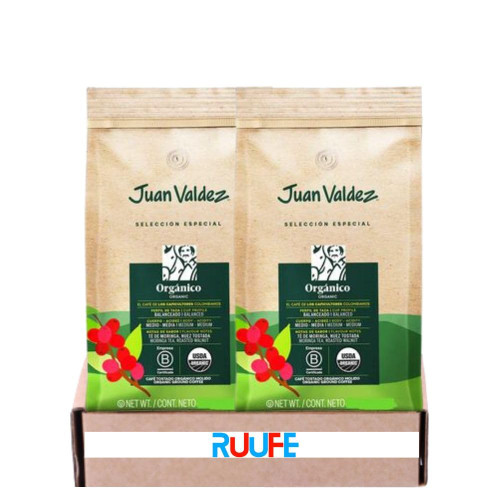 Organic Medium Roast Coffee Juan valdez (Pck of 2) Balanced 100% Colombian Coffee (283gr/ 9.9 Oz) Cafe Juan Valdez organico