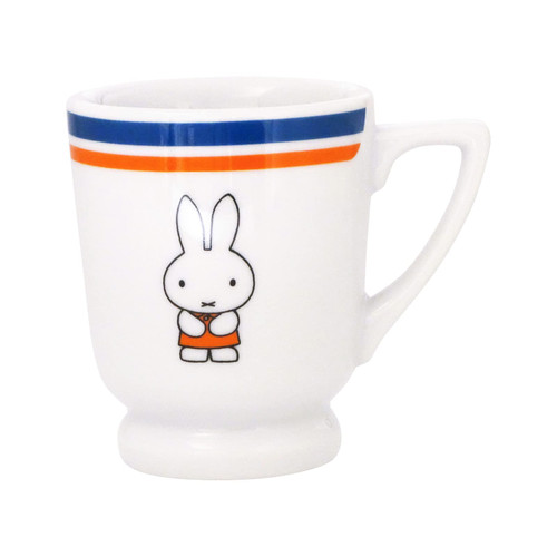 Kaneshotouki 408101 Dick Bruna Miffy Mug, Approx. 3.0 inches (7.5 cm), Retro Coffee, Flowers, Made in Japan, White