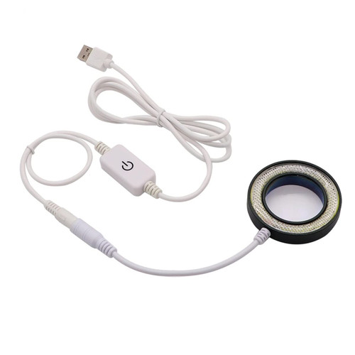 USEEV Microscope Adapter SS-033C Stereo Microscope Light, Adjustable Brightness Ring Light Microscope Accessories