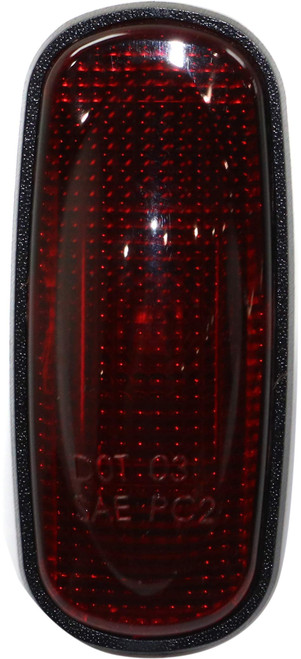 Evan-Fischer Rear Side Marker Compatible with 2003-2008 Dodge Ram 1500 and 2003-2009 Ram 2500 Red Lens With bulbs Driver or Passenger Side