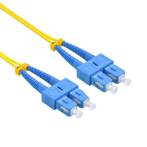 C&E 2m SC/UPC-SC/UPC Singlemode Duplex OFNR 2.0mm Fiber Optic Patch Cable (8 Pack)