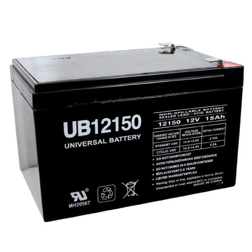 UPG 12V 15AH F2 Replacement Battery for Currie E-Folder Electric Bike