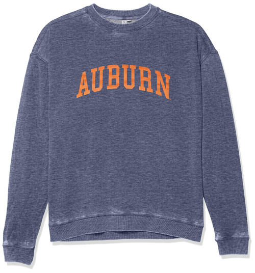 Chicka-d Auburn Tigers Women's Campus Crewneck Sweatshirt Ink, Large