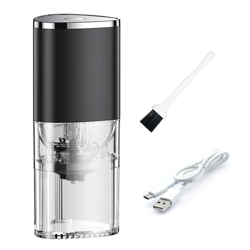Electric Coffee Grinder Adjustable Settings Plastic Coffee Mill Portable Coffee Bean Grinder For Outdoor Portable Portable Coffee Bean Grinder