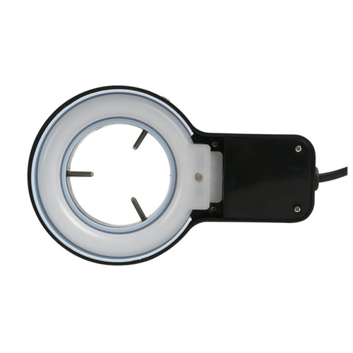 USEEV Microscope Adapter 8W Microscope Light Illuminator, 110V - 220V Stereo Microscope Microscope Accessories (Color : Black)