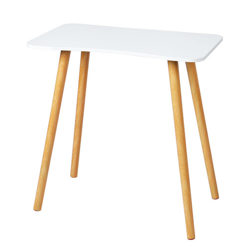 jyibinee Modern Wooden Table, Ergonomic Arc Design Computer Desk, Thickened Plate Spacious Desktop Computer Desk Solid Wood Pc Work Writing Table for Home Bedroom or Office