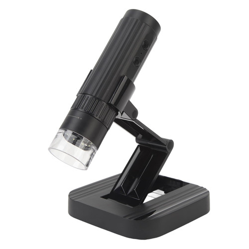Wireless Digital Microscope 2MP 1000X Magnification WiFi USB Rechargeable, 1080P HD, 8 LEDs, One Button Record, Expand View on Computer, Handheld Microscope for Circuit Board