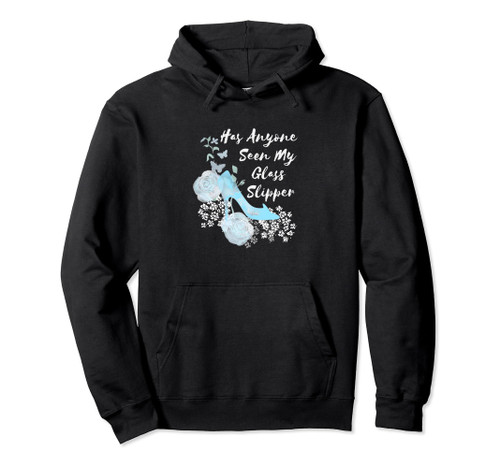 Disney Cinderella Has Anyone Seen My Glass Slipper Floral Pullover Hoodie