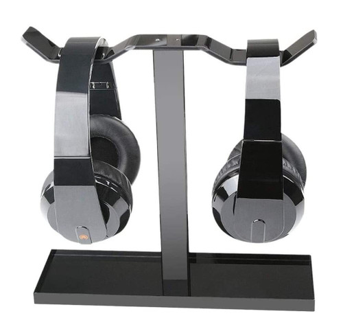 Headphone Stand Headset Holder Headset Stand Creative Acrylic Headphone Holder Stand Dual Headset Holder Earphone Desk Display Rack Bracket for Game Headphones Headphone Holder
