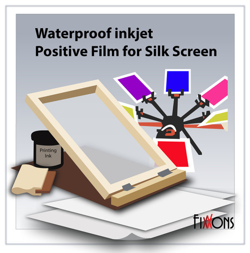 WaterProof Inkjet Transparency Film 8.5" x 11" (100 Sheets)