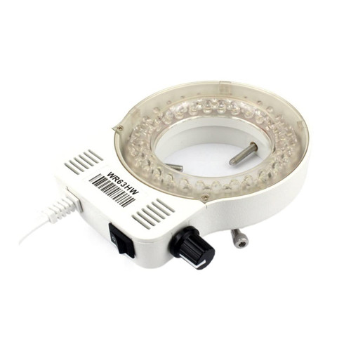 Microscope Accessories Kit Adjustable 56 LED Ring Light Illuminator Lamp for Industry Stereo Trinocular Microscope Video Camera Microscope Slides