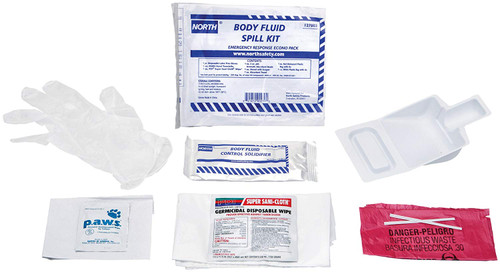 North by Honeywell 127003 Econo Kit - Economical Kit for Bodily Fluid Clean up Kit