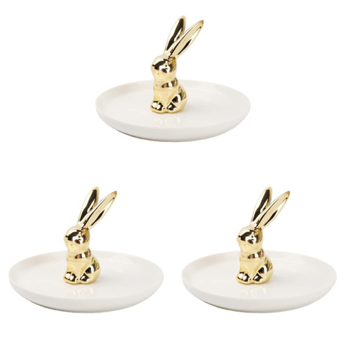 Cabilock 3 pcs watch tray jewelry tray ceramic serving tray ceramic tray jewelry organizer jewelry storage dish jewelry plate jewelry storage tray Storage Box the dish Miss