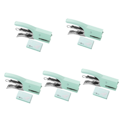 Operitacx 5 Sets Hand-held Stapler Standard Stapler Metal Stapler Manual Stapler Stapleless Stapler Reusable Hand Stapler Document Stapler Jam Free Stapler Combination Office Books Metal