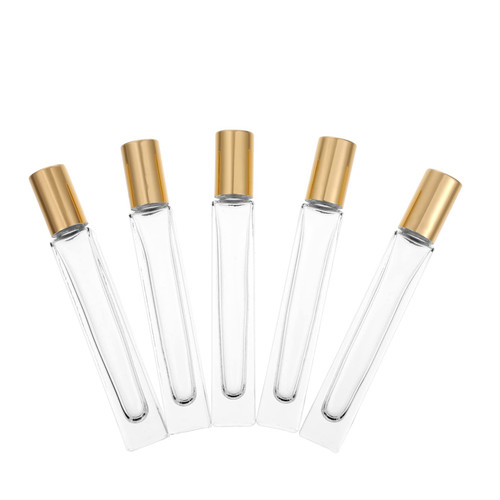 SaditY 10 Pcs Roll-on Bottling Pipette Bottle Perfume Sample Rolling Vial Essential Oil Vial Perfume Bottles Massage Roller Ball Diy Kits Diy Roll-on Bottles Glass Empty Bottle Fragrance