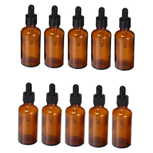 FRCOLOR Portable Essential Oil Bottles 40 Pcs Glass Bottle Essence Bottle Pp Pure Dew Travel Travel Size Glass Bottles
