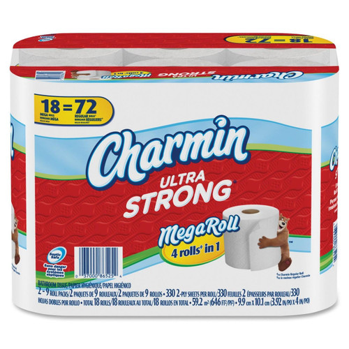 Charmin Ultra Strong 2-Ply Bathroom Tissue - 330 Sheets per Roll / 18 Rolls