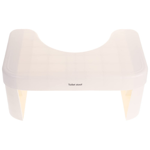 DOITOOL Toilet Stool Toilet Footstool Pooping Stool Bathroom Stool for Kids Sqauttypotty Toilet Accessories Poop Stool Adult Toilet Step Stool Plastic Toiletries Child Household White