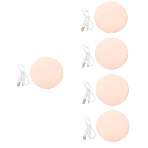 balacoo 5 Sets Vanity Mirror Lighted Makeup Mirror Mirrors Plastic Mirror Makeup Mirror with Light Compact Makeup Mirror Compact Mirror Women Mirror Travel Abs Handheld Folding Mirror