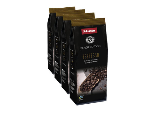 Miele Coffee Beans, Black Edition Espresso, 4 x 8.8 oz Bags