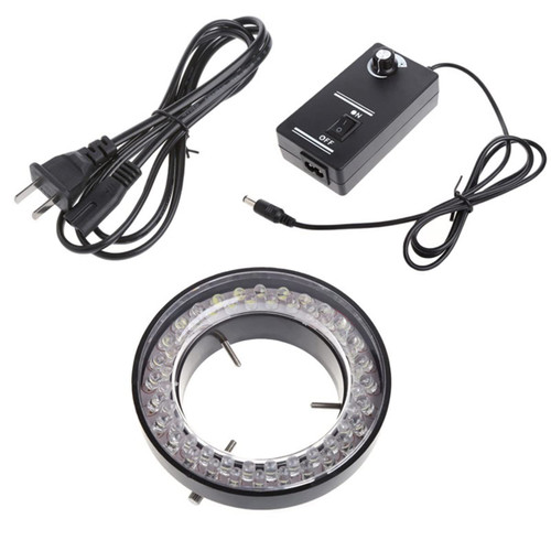 Microscope Adapter 56 LED Stereo Zoom Microscope Adjustable Ring Illuminator Light Microscope Accessories (Color : Plug 2)