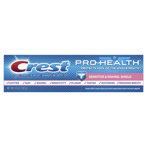 Crest Pro-Health Fluoride Sensitive + Enamel Shield Toothpaste Smooth Mint - 4.6 oz, Pack of 5