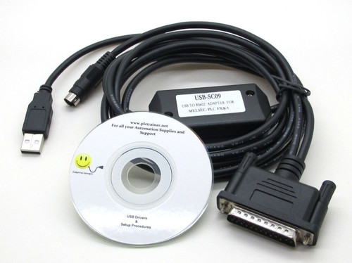 Mitsubishi PLC Cable USB-SC09 MELSEC SC-09 Full A or FX Series