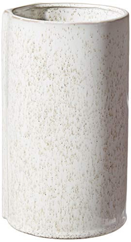 Bloomingville Creative Co-Op Round Stoneware Wall White Glaze 17-Vases,