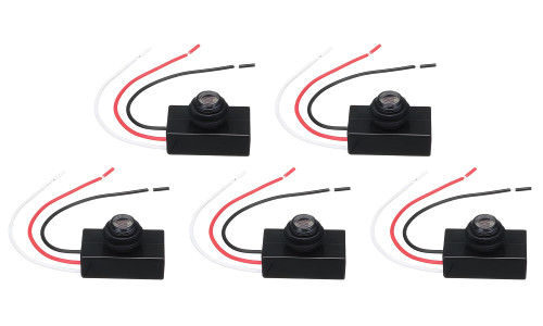 5 Pack DC 8-50V Photoelectric Switch,12V/24V/36V/48V Direct Current Photocell Switch,Dusk to Dawn Photocell Light Switch,Auto ON Off Light Sensor Control Switch,Perfect for Lighting System