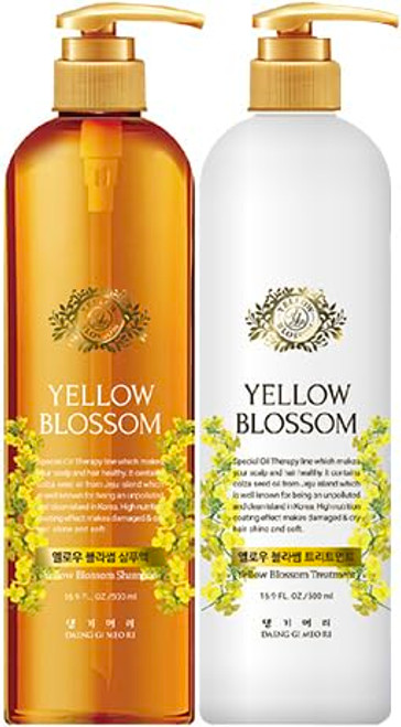 Daeng Gi Meo Ri - Yellow Blossom Premium Hair Care Set, Shampoo 16.9 FL OZ/ 500ml Each, Treatment 16.9 FL OZ/ 500ml Each Daeng Gi Meo Ri - Yellow Blossom Premium Hair Care Set, Shampoo 16.9 FL OZ/ 500ml Each, Treatment 16.9 FL OZ/ 500ml Each