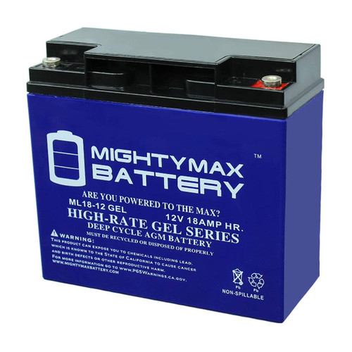Mighty Max Battery 12V 18AH Gel Battery Replacement for Enduring 6FM18, 6-FM-18