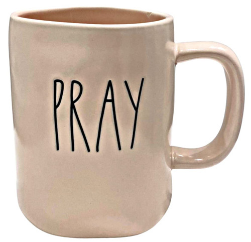 Rae Dunn PRAY Mug - Allside PINK - Ceramic