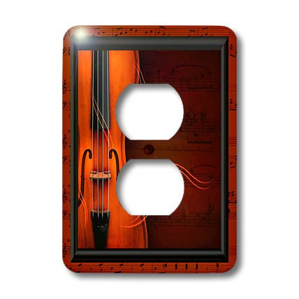 3dRose lsp_18390_6 Violin Or Fiddle Outlet Cover