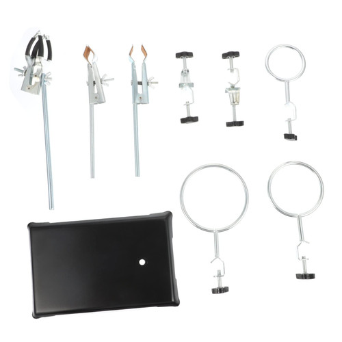 SOLUSTRE Bracket Laboratory Metalware Laboratory Instrument Stand Metal Flask Lab Support Stand Lab Beakers Stand Chemistry Laboratory Stand Chemistry Stand Lab Clamp Cross Clip Iron Large