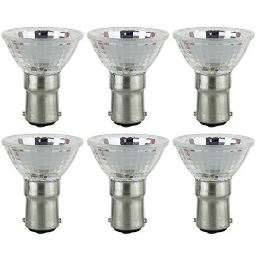 Sunlite 35MR11/DC/NSP/12V/6PK Halogen 35W 12V MR11 Quartz Reflector Narrow Spotlight Light Bulbs (6 Pack)