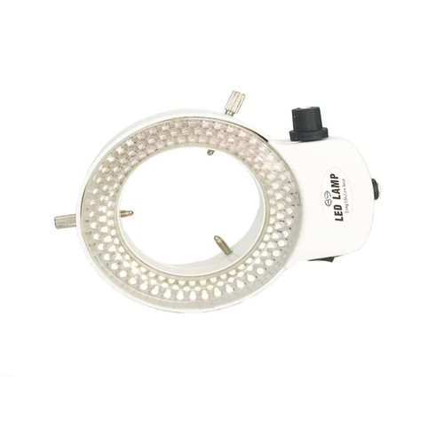 Handheld Digital Microscope Accessories Stable 6500K 144 LED Ring Light Illuminator Lamp for Industry Stereo Microscope Digital Camera Microscope Accessories (Color : White)