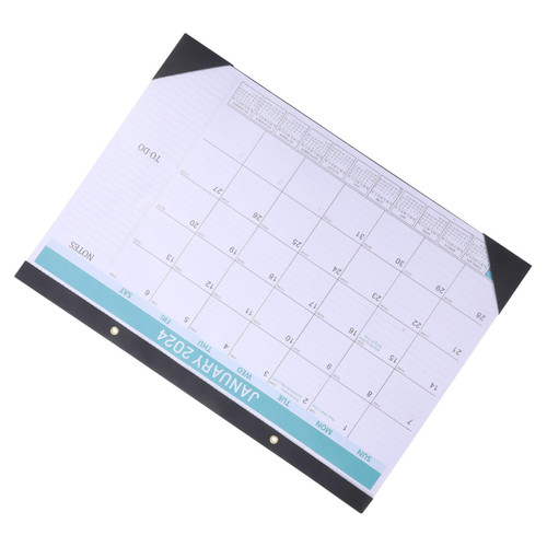 STOBOK 3pcs 120g double-adhesive paper Work desk calendar paper 2025 calendar wall Schedules weekly calendar calendar office monthly calendar 2023-2024 monthly