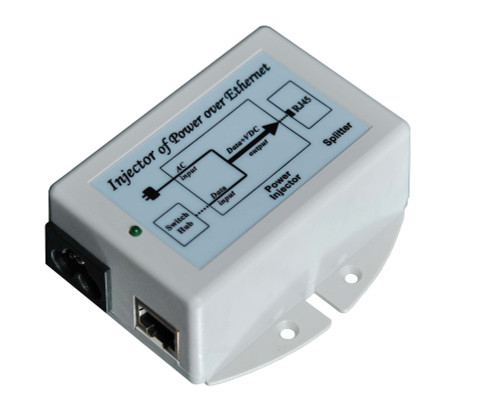 Tycon Systems TP-POE-18G 24W Gigabit POE Power Inserter - US Power Cord, 18V