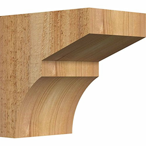 Ekena Millwork COR04X06X06MON00RWR Corbel, 6"D x 6"H, 4" W Western Red Cedar (Rough Sawn