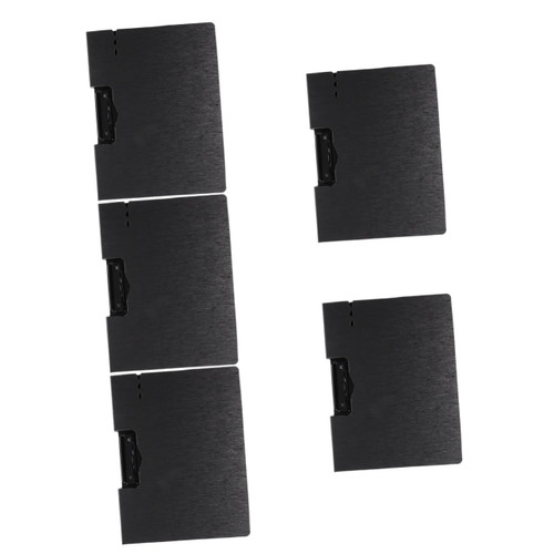 5pcs Folder Folder A4 File Folder Board Folding Clipboard Clipboard Plastic Punchless Binder Folding Board Clip File Folder File Holder Office Pp Memorandum Multifunction