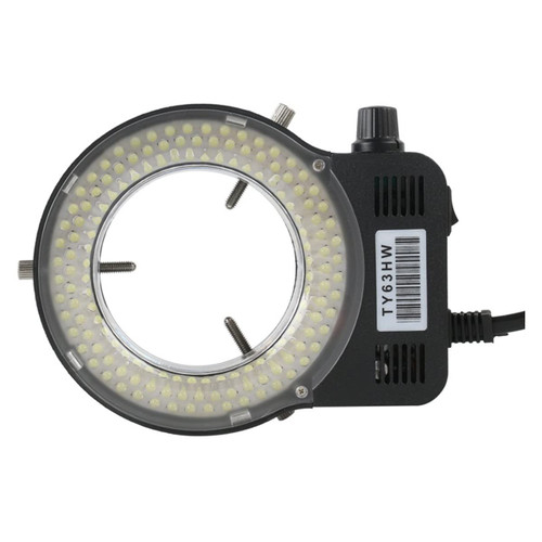 Microscope Kit Adjustable 6500K 144 LED Ring Light Illuminator Lamp for Industry Stereo Microscope Lens Microscope Lens Adapters