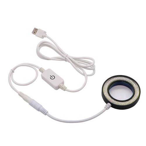 Microscope Accessories Kit for Adult SS-033C Microscope Light, Source Ring Adjustable Brightness LED Eye Protection Light Accessory
