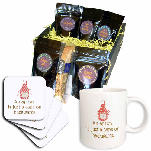 3dRose Simple Design about Food and Text of An Apron is Just A... - Coffee Gift Baskets (cgb-364378-1) 3dRose Simple Design about Food and Text of An Apron is Just A... - Coffee Gift Baskets (cgb-364378-1)