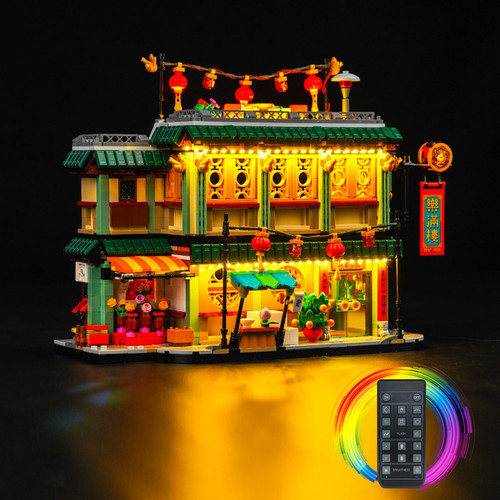 BrickBling LED Light Kit for Lego Family Reunion Celebration Chinese New Year Set, Remote Control Version Lighting Compatible with Lego 80113 (No Model)